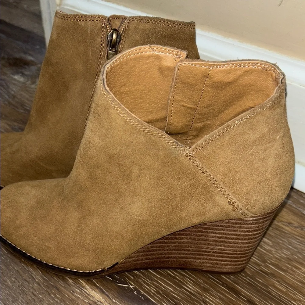 Lucky Brand Tan/camel Ankle Boots  7.5